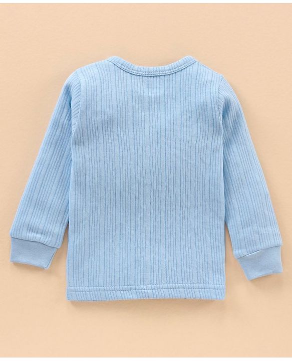 Babyhug Full Sleeves Thermal Vest - Blue
