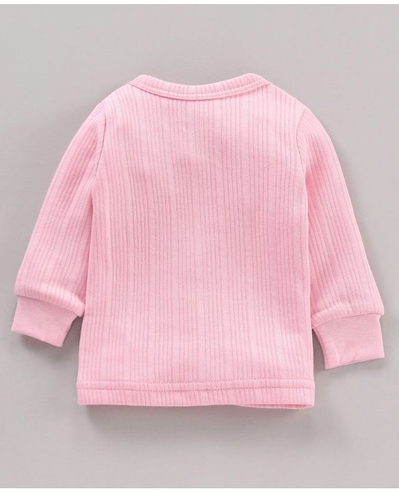 Babyhug Full Sleeves Thermal Vest - Pink