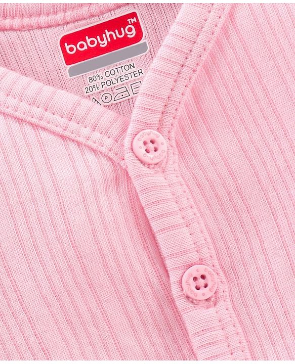 Babyhug Full Sleeves Thermal Vest - Pink