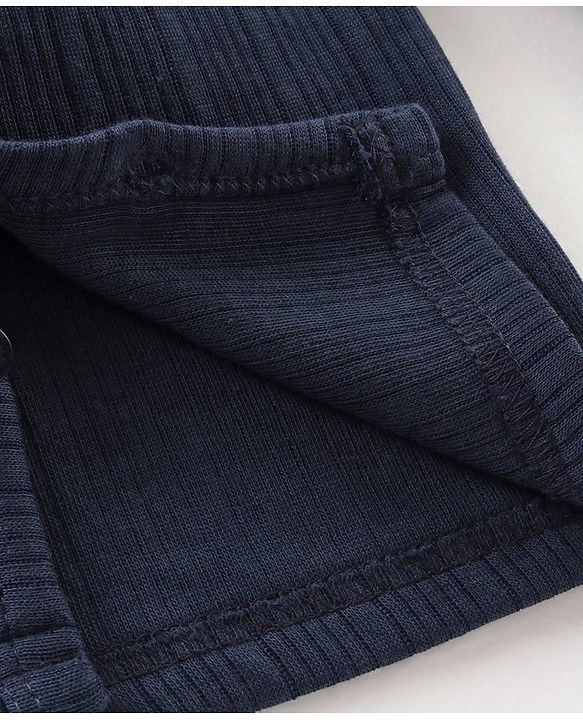 Babyhug Full Sleeves Thermal Vest - Dark Navy