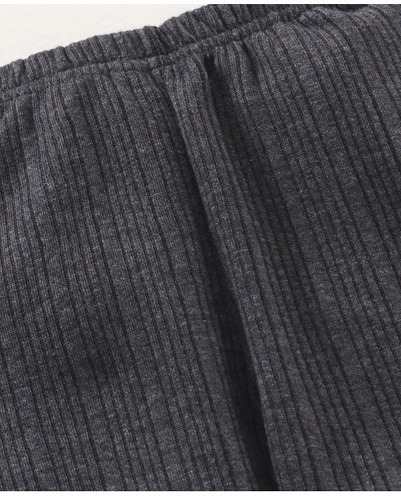 Babyhug Full Length Solid Thermal Pant - Dark Grey
