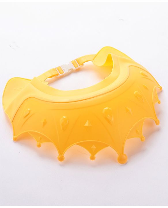 Babyhug Silicone Crown Shape Baby Shower Cap - Yellow