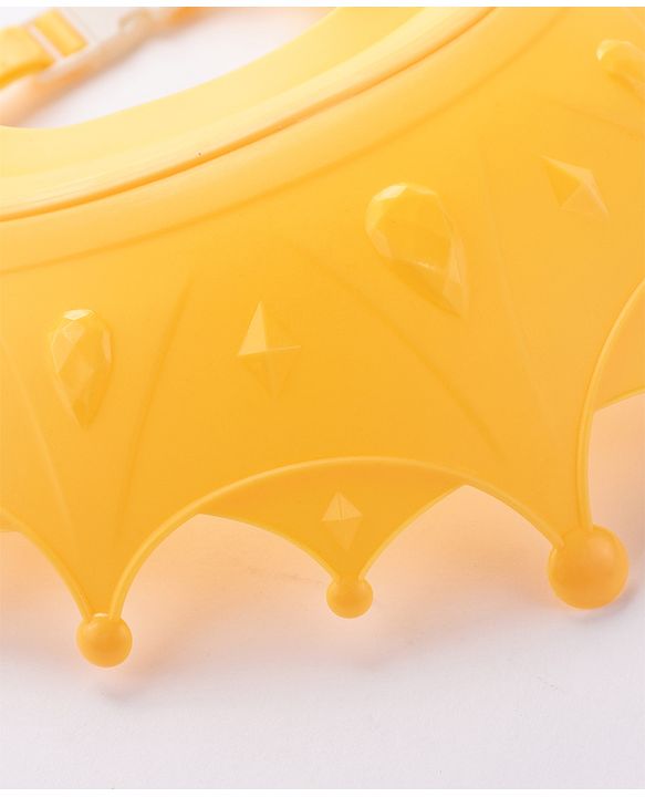 Babyhug Silicone Crown Shape Baby Shower Cap - Yellow