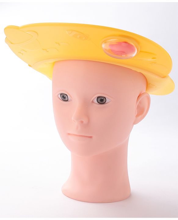Babyhug Silicone Cap Shape Baby Shower Cap - Yellow