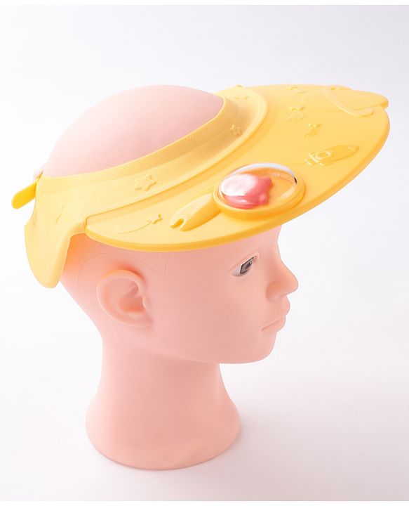 Babyhug Silicone Cap Shape Baby Shower Cap - Yellow