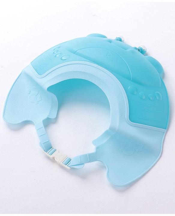 Babyhug Silicone Crab Face Baby Shower Cap - Blue