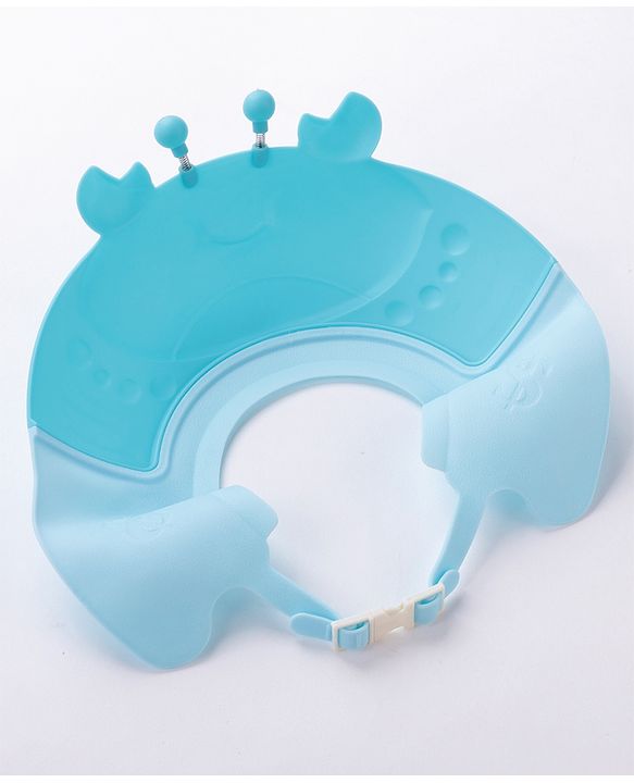 Babyhug Silicone Crab Face Baby Shower Cap - Blue