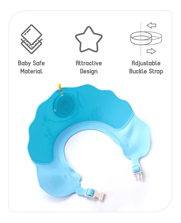 Babyhug Silicone Shower Cap Baby Swimming Design - Blue