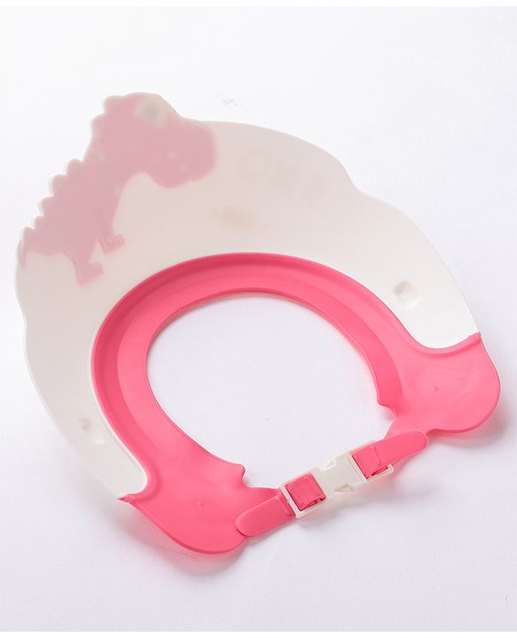 Babyhug Silicone Shower Caps Dinosaur Design - Pink