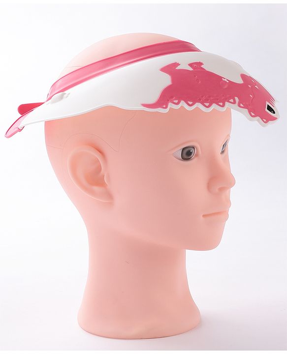 Babyhug Silicone Shower Caps Dinosaur Design - Pink
