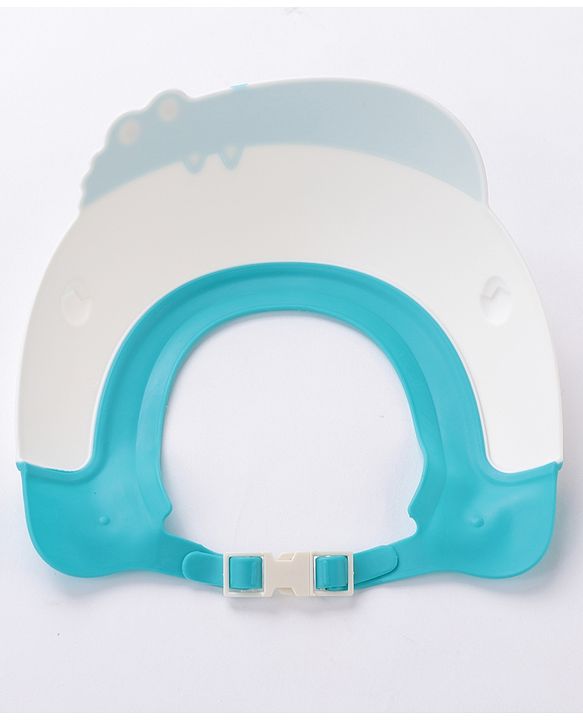 Babyhug Silicone Crocodile Shape Shower Cap  - Blue