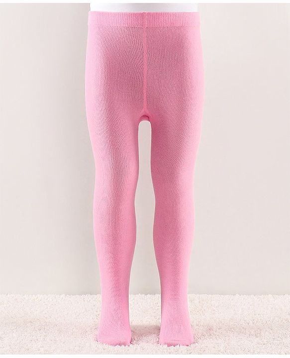 Cutewalk by Babyhug Anti Bacterial Tights Solid Design - Pink