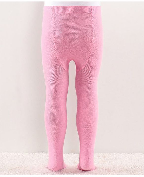 Cutewalk by Babyhug Anti Bacterial Tights Solid Design - Pink