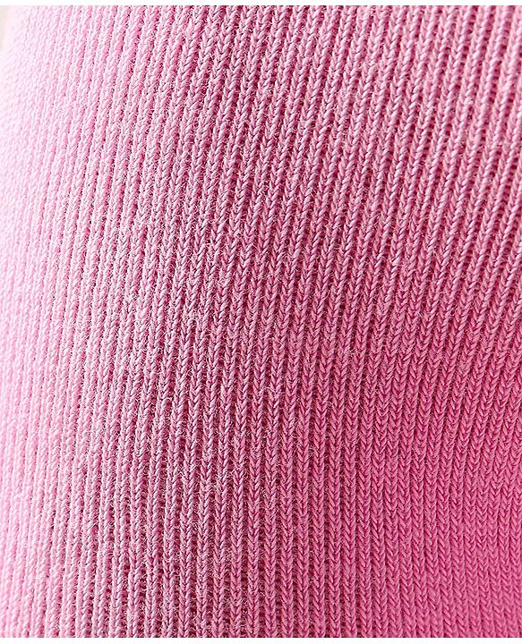 Cutewalk by Babyhug Anti Bacterial Tights Solid Design - Pink