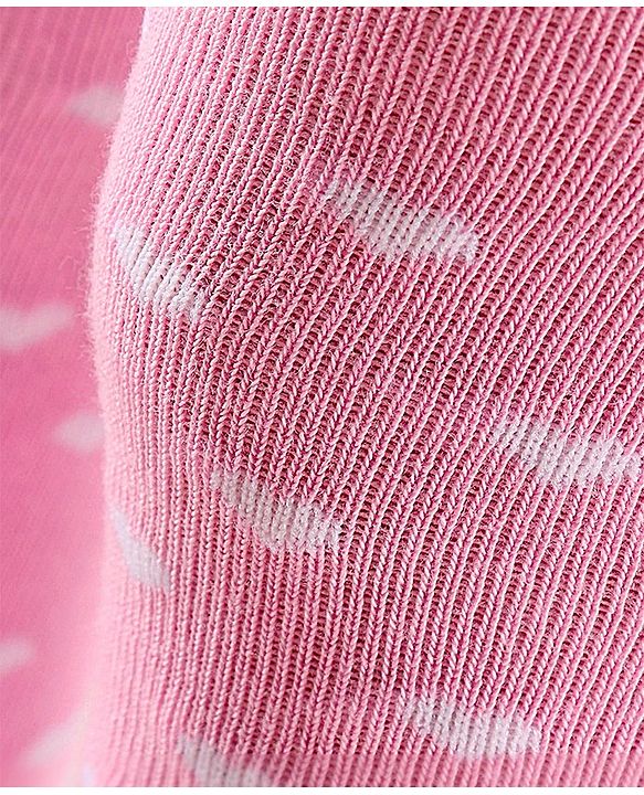 Cutewalk by Babyhug Anti Bacterial Tights Heart Design - Pink