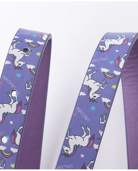Babyhug Free Size Unicorn Printed Belt - Purple
