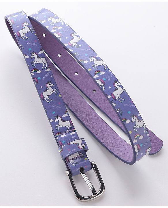 Babyhug Free Size Unicorn Printed Belt - Purple