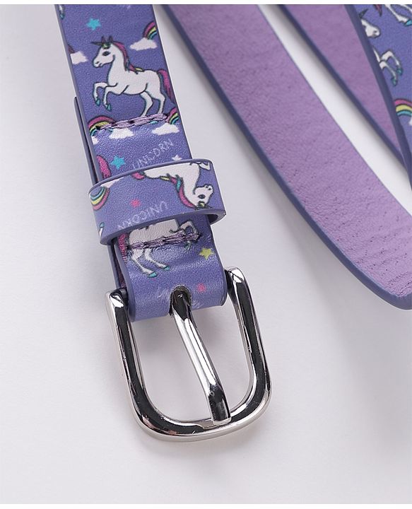 Babyhug Free Size Unicorn Printed Belt - Purple