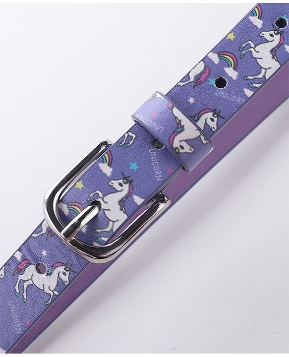 Babyhug Free Size Unicorn Printed Belt - Purple