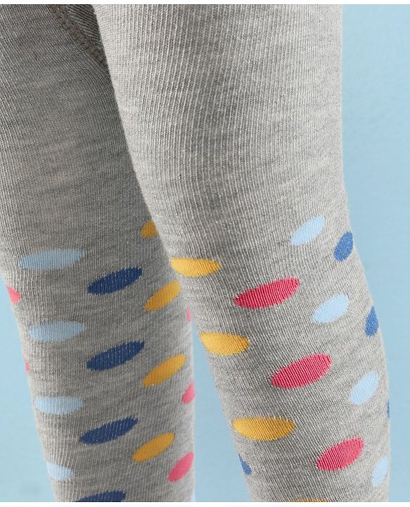 Cute Walk by Babyhug Antibacterial Striped Footed Tights Pack Of 2 - Multicolor