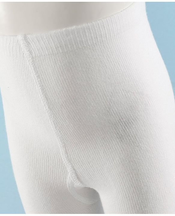 Cute Walk by Babyhug Full Length Anti-Bacterial Striped Tights - Red And White