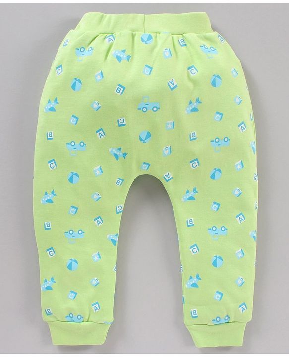 Babyhug Ankle Length Diaper Leggings Multiprint Pack of 3- Multicolor