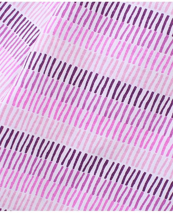 Pine Kids Ankle Length Biowashed Cotton Stretchable Leggings Solid & Striped Pack Of 2 - Multicolor