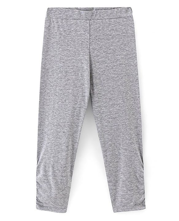 Pine Kids Full Length Leggings Pack of 2 - Green Light Grey