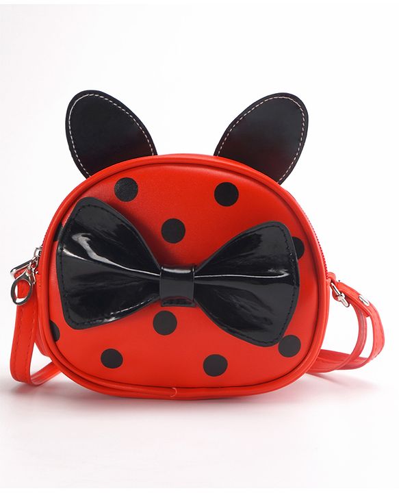 Babyhug Bow Sling Bag - Red