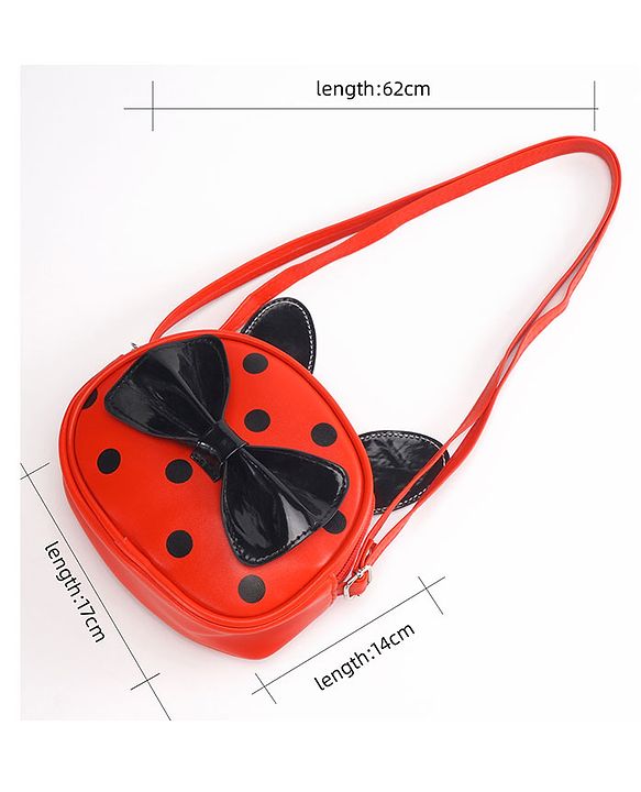 Babyhug Bow Sling Bag - Red