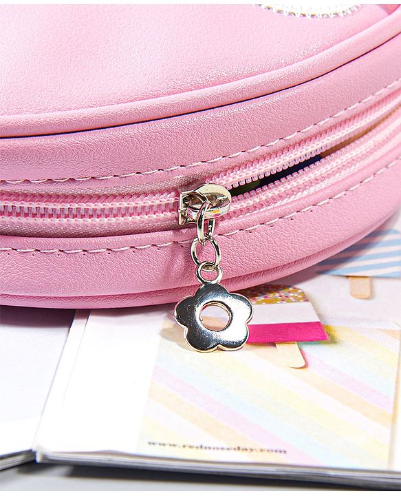 Babyhug Free Size Sling Bag With Floral Embroidery & Bunny Patch - Pink