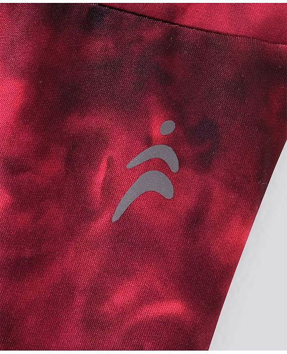 Pine Active High Stretch Breathable Tie Dye Sports Bra And Legging Set - Multicolour
