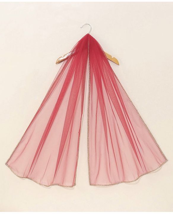 Babyhug Woven Sleeveless Embroidery Choli Lehenga With Dupatta - Red