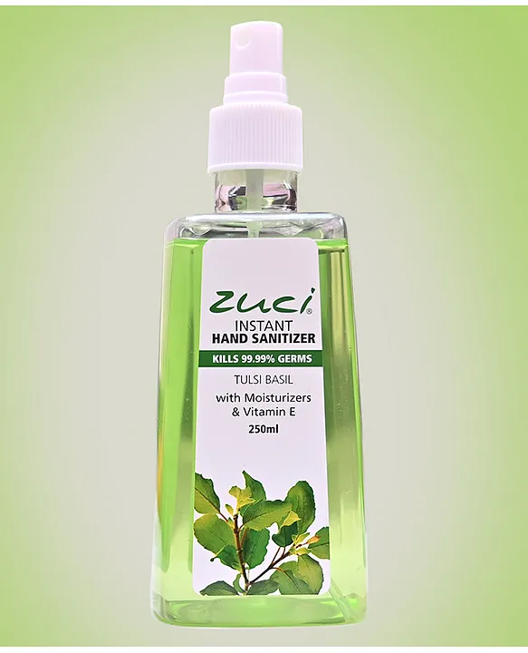 Zuci Instant Liquid Hand Sanitizer Tulsi Basil 250 ml Online in