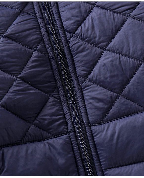 Pine Kids Hooded Full Sleeves Padded Jacket Solid- Navy Blue