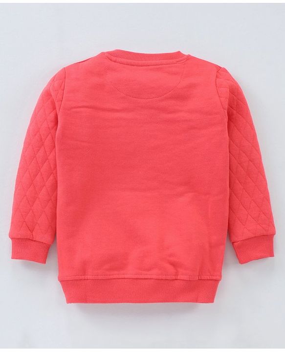 Babyhug Cotton Knit to Knit Full Sleeves Text Printed Tee & Lounge Pant - Red