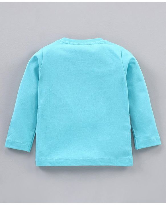 Babyhug Full Sleeves T-Shirt Reversible Sequence - Blue