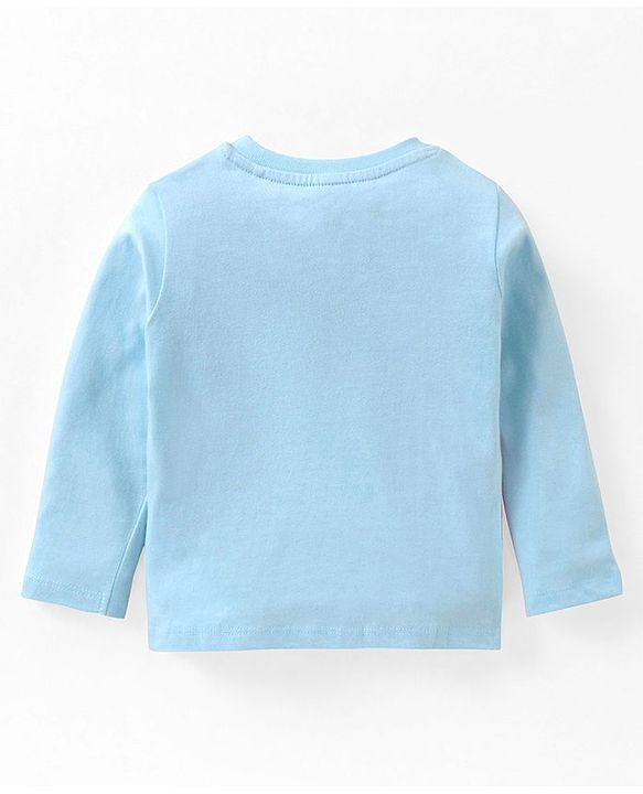Babyhug Full Sleeves T-Shirt Mickey Mouse Print - Blue