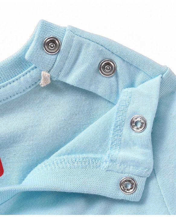Babyhug Full Sleeves T-Shirt Mickey Mouse Print - Blue