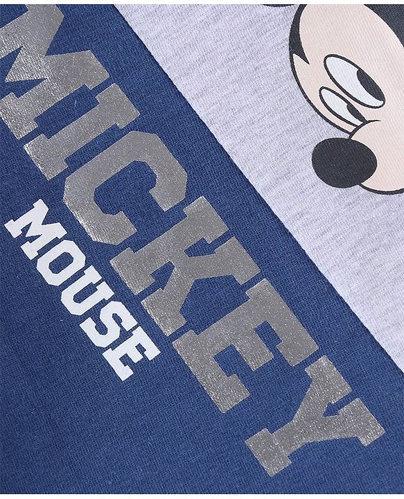 Babyhug Cotton Full Sleeves T-Shirt Mickey Mouse Printed - White