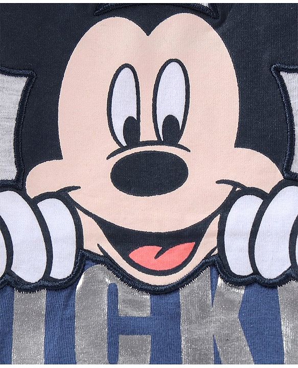 Babyhug Cotton Full Sleeves T-Shirt Mickey Mouse Print - White