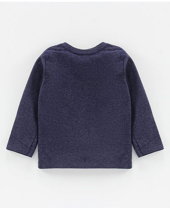 Babyhug Full Sleeves T-Shirt Mickey Mouse Print - Navy Blue