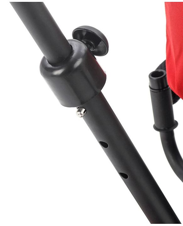 Babyhug Stalwart Plug & Play Tricycle With Parental Handle & Seat Cover - Red Black