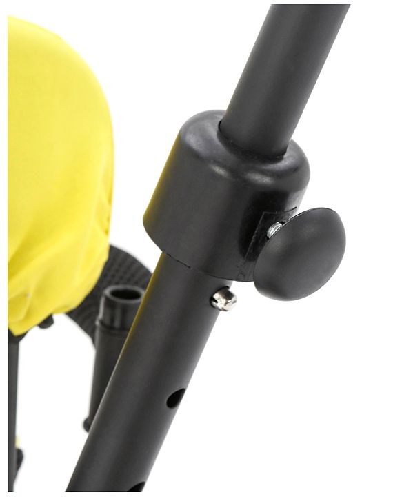Babyhug Stalwart Plug & Play Tricycle With Parental Handle & Seat Cover - Yellow Black