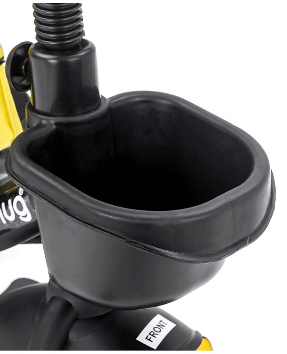 Babyhug Stalwart Plug & Play Tricycle With Parental Handle & Seat Cover - Yellow Black