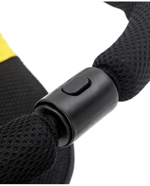 Babyhug Stalwart Plug & Play Tricycle With Parental Handle & Seat Cover - Yellow Black