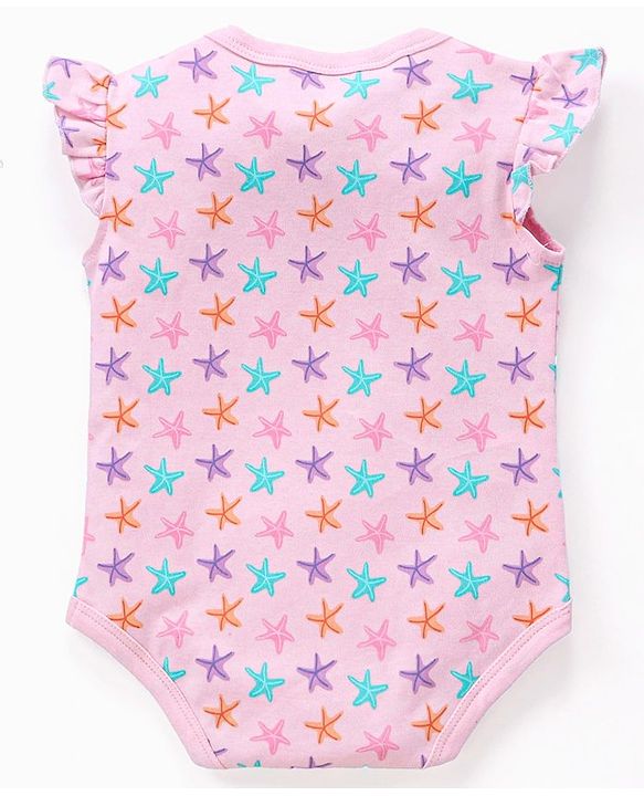 Babyhug 100% Cotton Half Sleeves Printed Onesies Pack of 2 - Multicolour