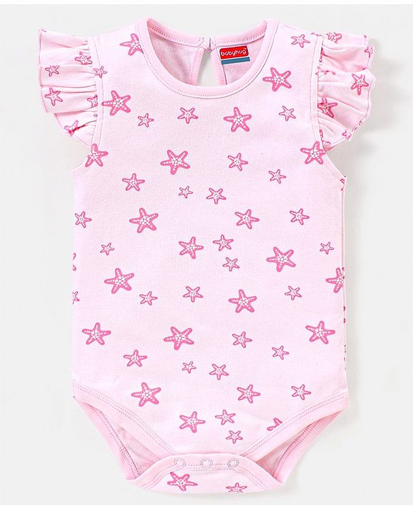 Babyhug 100% Cotton Onesies Multi Pattern Pack of 3 - Mulicolour