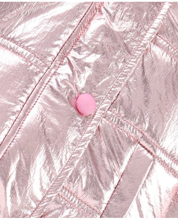 Babyhug Full Sleeves Hooded Fashion Heavy Winter Solid Color Jacket - Pink