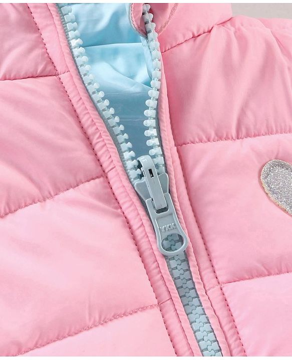 Babyhug Full Sleeves Solid Heavy Winter Reversible Jacket - Multicolour